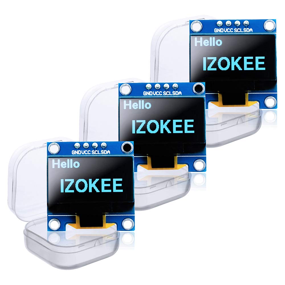 IZOKEE 0.96'' I2C IIC 12864 128X64 Pixel OLED LCD Display Shield
